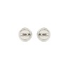 ORECCHINI CIRCLE-STUD CRYSTAL LOGO