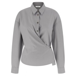 STRAIGHT TWISTED COLLAR SHIRT
