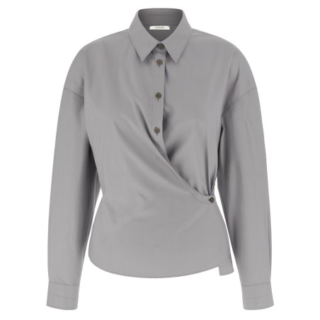 STRAIGHT TWISTED COLLAR SHIRT