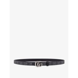 Coated canvas belt with metal GG logo
