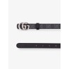 Coated canvas belt with metal GG logo