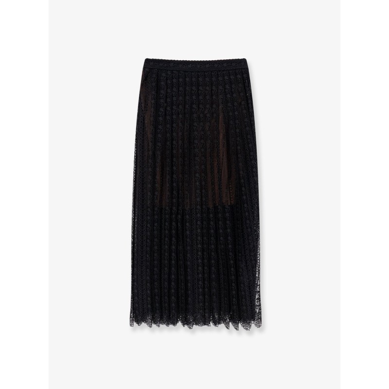 Organdis and lace skirt