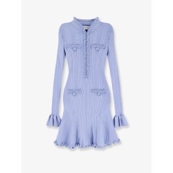 Ribbed knitted mini dress