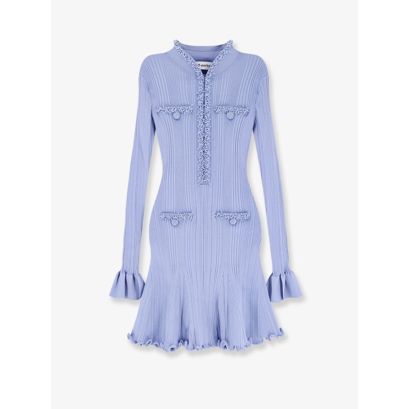 Ribbed knitted mini dress