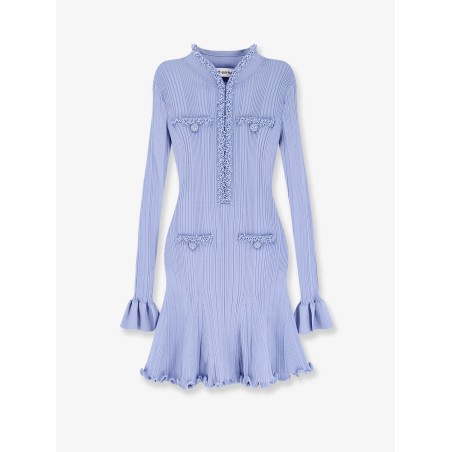 Ribbed knitted mini dress