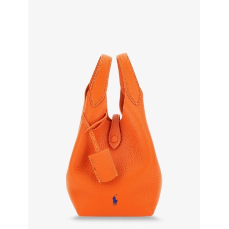 Leather crossbody bag with engraved logo