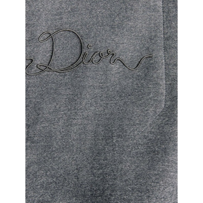 Flannel shirt with Dior Ribbon embroidery