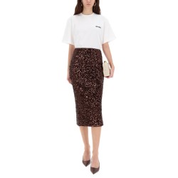 MIDI SKIRT WITH SEQUINS