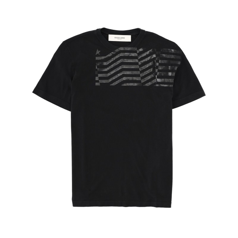 T-SHIRT WITH "FLAG" PRINT