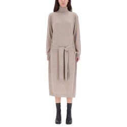 "TROMPE L'OEIL" MIDI DRESS