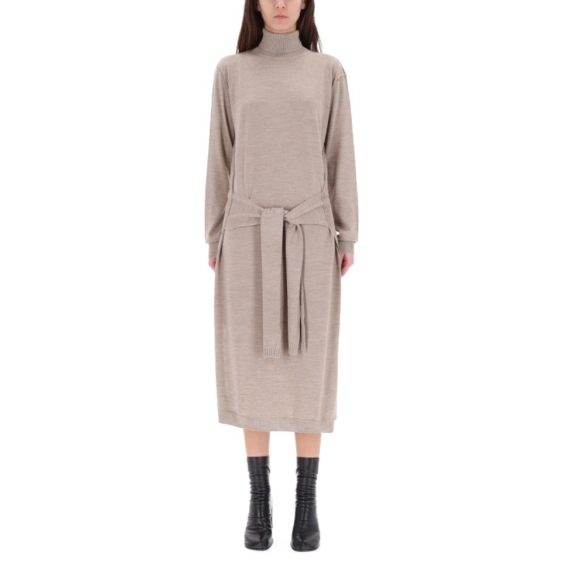 "TROMPE L'OEIL" MIDI DRESS