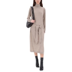 "TROMPE L'OEIL" MIDI DRESS