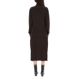 "TROMPE L'OEIL" MIDI DRESS