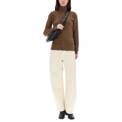 WOOL HIGH COLLAR CARDIGAN