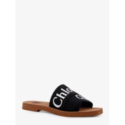 Woody flat linen sandals