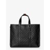 GG Emblem  leather shopping bag with embossed GG motif