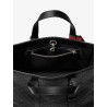 GG Emblem  leather shopping bag with embossed GG motif