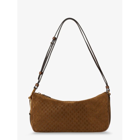 Gucci Half Horsebit suede shoulder bag