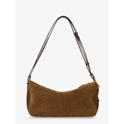 Gucci Half Horsebit suede shoulder bag