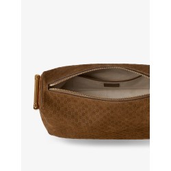 Gucci Half Horsebit suede shoulder bag