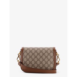 Coated canvas Gucci Horsebit 1955 crossbody bag with GG Supreme motif