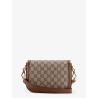 Coated canvas Gucci Horsebit 1955 crossbody bag with GG Supreme motif