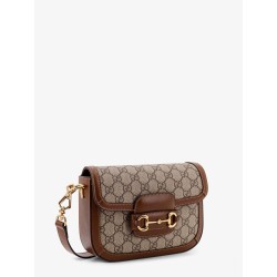 Coated canvas Gucci Horsebit 1955 crossbody bag with GG Supreme motif