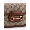 Coated canvas Gucci Horsebit 1955 crossbody bag with GG Supreme motif