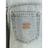 Cotton Jeans with Logo Lettering embroidery