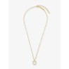 Brass necklace with gold finishes