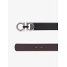 Reversible leather belt