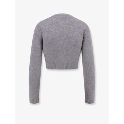 Cropped wool cardigan