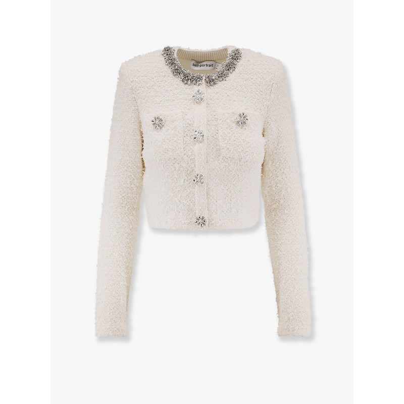 Textured knit cardigan