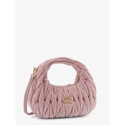 Wander matelassé velvet mini crossbody bag