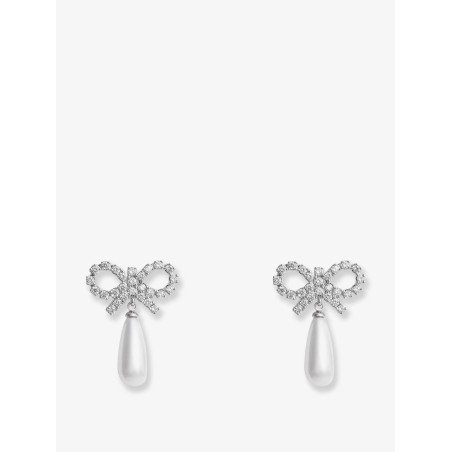 Silver brass earrings