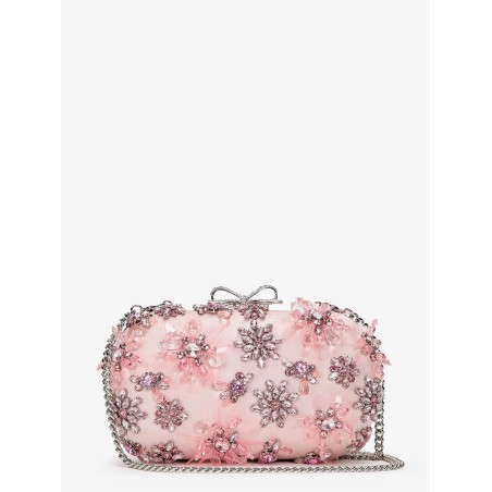 Clutch bag with crystals