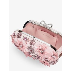 Clutch bag with crystals