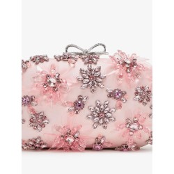 Clutch bag with crystals