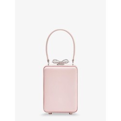 Satin crossbody bag with crystal details