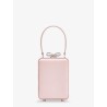 Satin crossbody bag with crystal details
