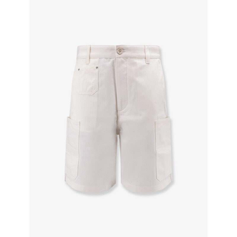 Cotton bermuda shorts with Logo embroidery