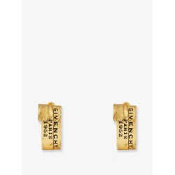 Givenchy Tape metal earrings with gold finishes
