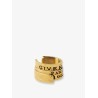 Metal Givenchy Tape Earcuff with gold finishes