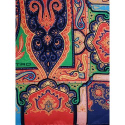 Multicolor silk foulard