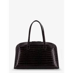 Croco embossed day leather handbag