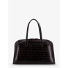 Croco embossed day leather handbag