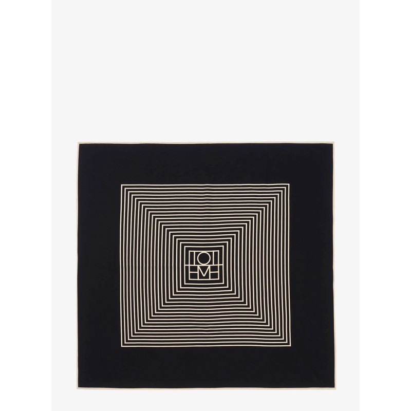 Centered Monogram silk foulard