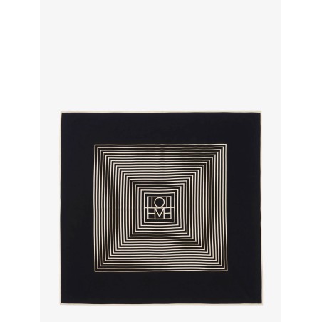Centered Monogram silk foulard