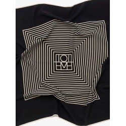 Centered Monogram silk foulard