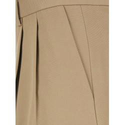 Wool and cotton trousers